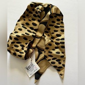 NWT deadstock Coach cheetah pony scarf (2010-2012) 97136